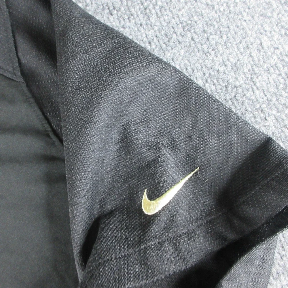 New Orleans Saints Polo Shirt Mens Large Black NFL Football Nike Dri-FIT Onfield